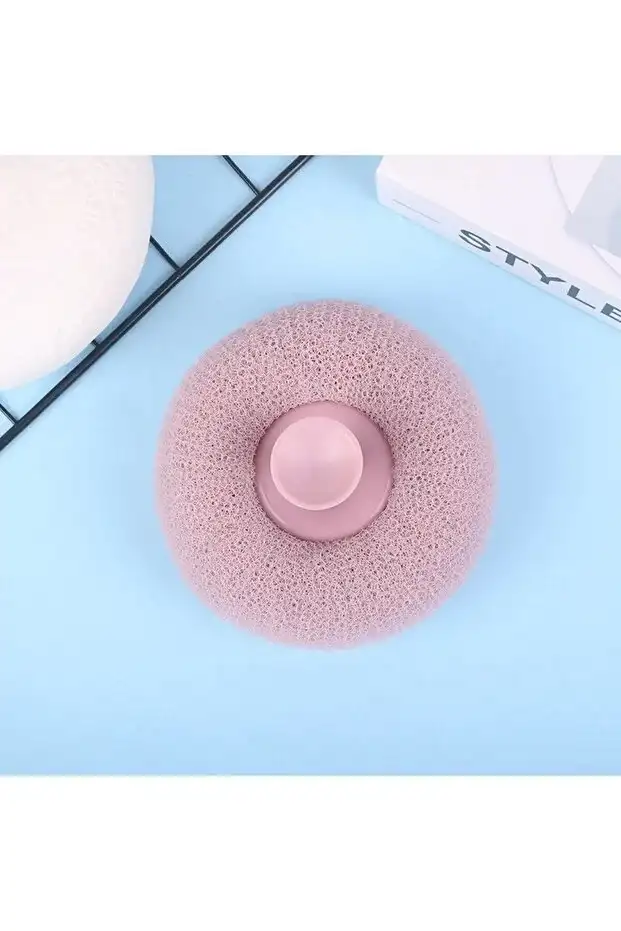 Vantuzlu Banyo Lifi Vücut Kesesi - Hızlı Köpüren Yumuşak Banyo Süngeri ve Masaj Fırçası