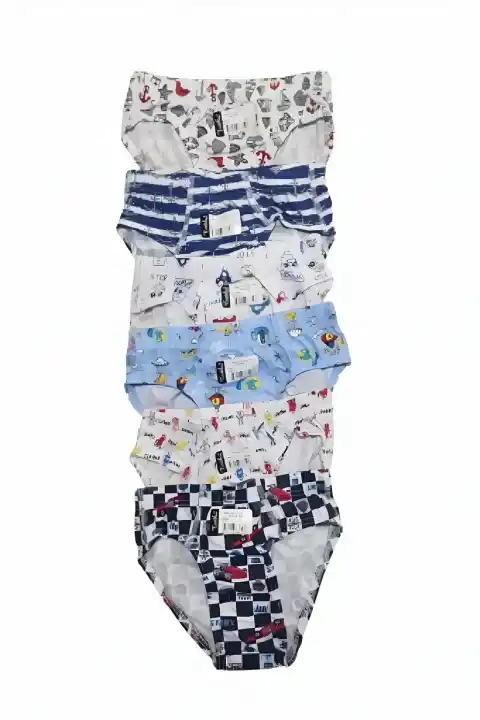 Erkek Çocuk Pamuk Karışık Desenli Slip Külot 8 Yaş - 9 Yaş 1 Adet