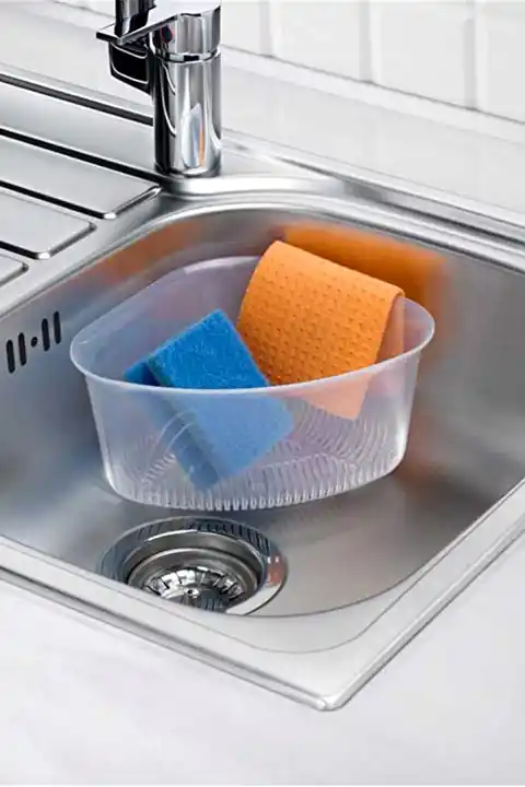 Pratik Lavabo Süzgeçi Bulaşıklık Organizer