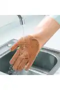 Silikon Eldiven Bulaşık Yıkama Eldiveni Dayanıklı Kaymaz Tırtıklı Eldiven Fırın Mutfak Eldiveni - Görsel 2