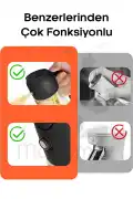 2 Adet Çift Fonksiyonlu Cam Yağdanlık 450ml Zeytinyağı Sıvıyağ Şişe Airfryer Sprey Yağlık Sirkelik - Görsel 5
