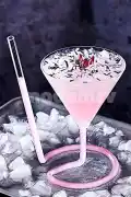 3'lü Özel Parti Bardak Seti Spiral Cocktail Vampir Kokteyl Coupes Vaso Borosilikat Bardaklar - Görsel 4