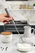 Silikon Yağ Fırçası Silikon Spatula Tel Çırpıcı Un Eleği Kakao Eleme Çelik Basmalı Yumurta Çırpıcı - Görsel 2