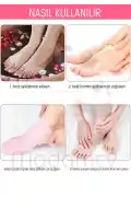 2 Çift Silikon Ayak Bakım Çorabı Nemlendirici Jel Çorap Yumuşak Kadın Ayak Çatlak Önleyici Çorap - Görsel 3