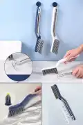 Cımbız Maşalı V Uçlu Gider Açıcı Temizlik Fırçası Banyo Mutfak Lavabo Fayans Köşe Oluk Fırça - Görsel 1