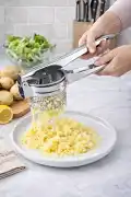 Paslanmaz Çelik Patates Ezici Püre Yapıcı Nar Limon Mevye Sıkacağı Büyük Hazneli Ezici Press - Görsel 2