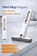 Mini Mop Paspası Islak Kuru Temizlik Süngeri Mutfak Tezgahı Pencere Cam Zemin Silme - Görsel 1