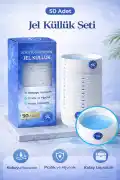 50 Adet Jel Kül Tablası Tek Kullanımlık Ofis Araç Kafe Ev Balkon Küllüğü Kokusuz Jel Küllük Seti - Görsel 1
