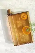A5 Bottle Motivasyon Su Matarası Şeffaf Orange Notebook Taşınabilir Sporcu Suluk Su Şişesi 350ml - Görsel 3