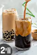 2li Kola Kutusu Şeklinde Bardak Süt Çay Kahve Su Sunum Bardağı Isıya Dayanıklı Borosilikat Bardak - Görsel 1