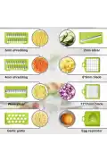 Patates Sebze Küp Rende Doğrayıcı Dicer Mandolin Dilimleyici Jülyen Kesici Vegetable Chopper Seti - Görsel 5
