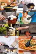 6'lı Silikon Spatula Fırça Seti Pratik Yemek Hazırlık Gereçleri Kaşık Bıçak Spatula Servis Seti - Görsel 5
