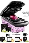 Vegetable Chopper Pro Küp Rende Hazneli Sebze Doğrayıcı Dicer Dilimleyici Spiral Kesici Mutfak Seti - Görsel 1