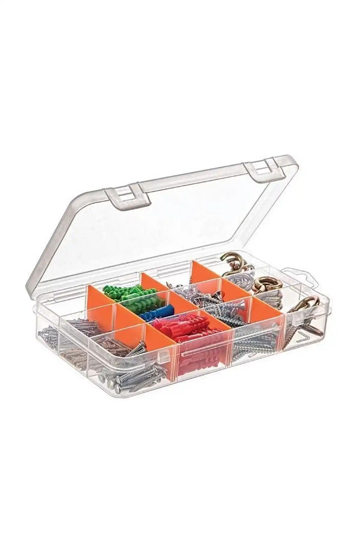 12 Bölmeli 9 Inch Vida Çivi Organizer Kutu