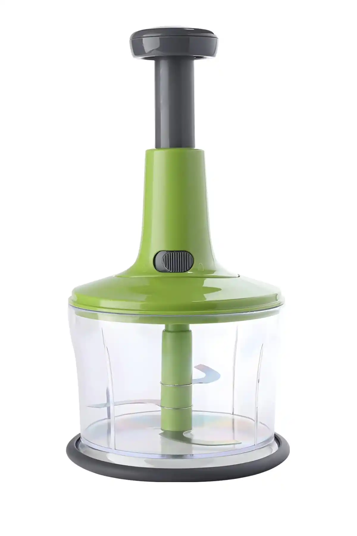 Basmalı El Rondosu 3 Çelik Bıçaklı 1 lt Hazneli Sebze Meyve Soğan Doğrayıcı Mutfak El Robotu Kesici