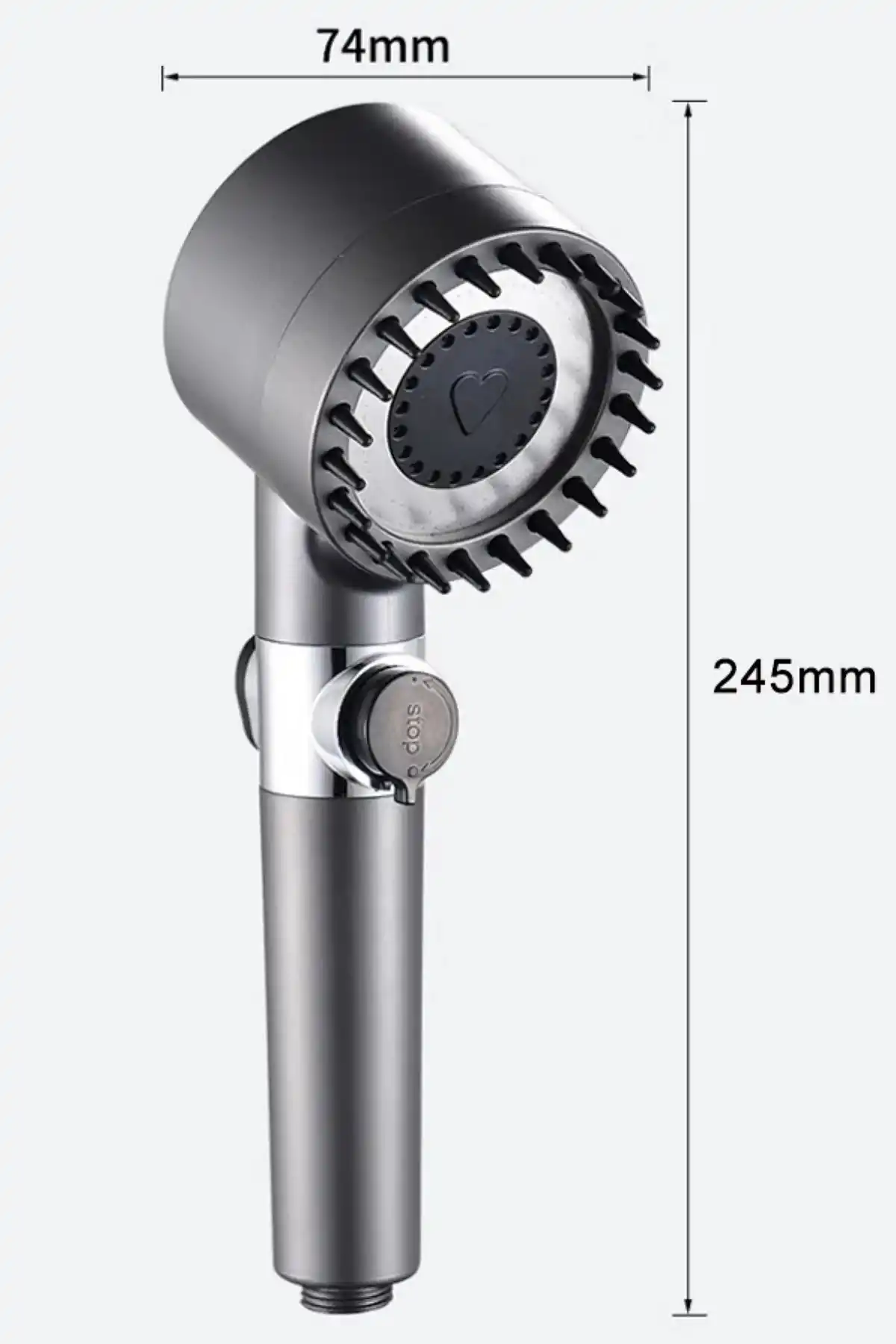 3 Fonksiyonlu Banyo Duş Başlığı Turbo Yüksek Basınçlı Masaj Duş Başlığı