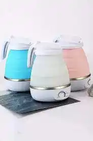 Silikon Katlanır Elektrikli Kahve Çay Su Isıtıcı Kettle Taşınabilir Seyahat Piknik Çaydanlık 600ml.