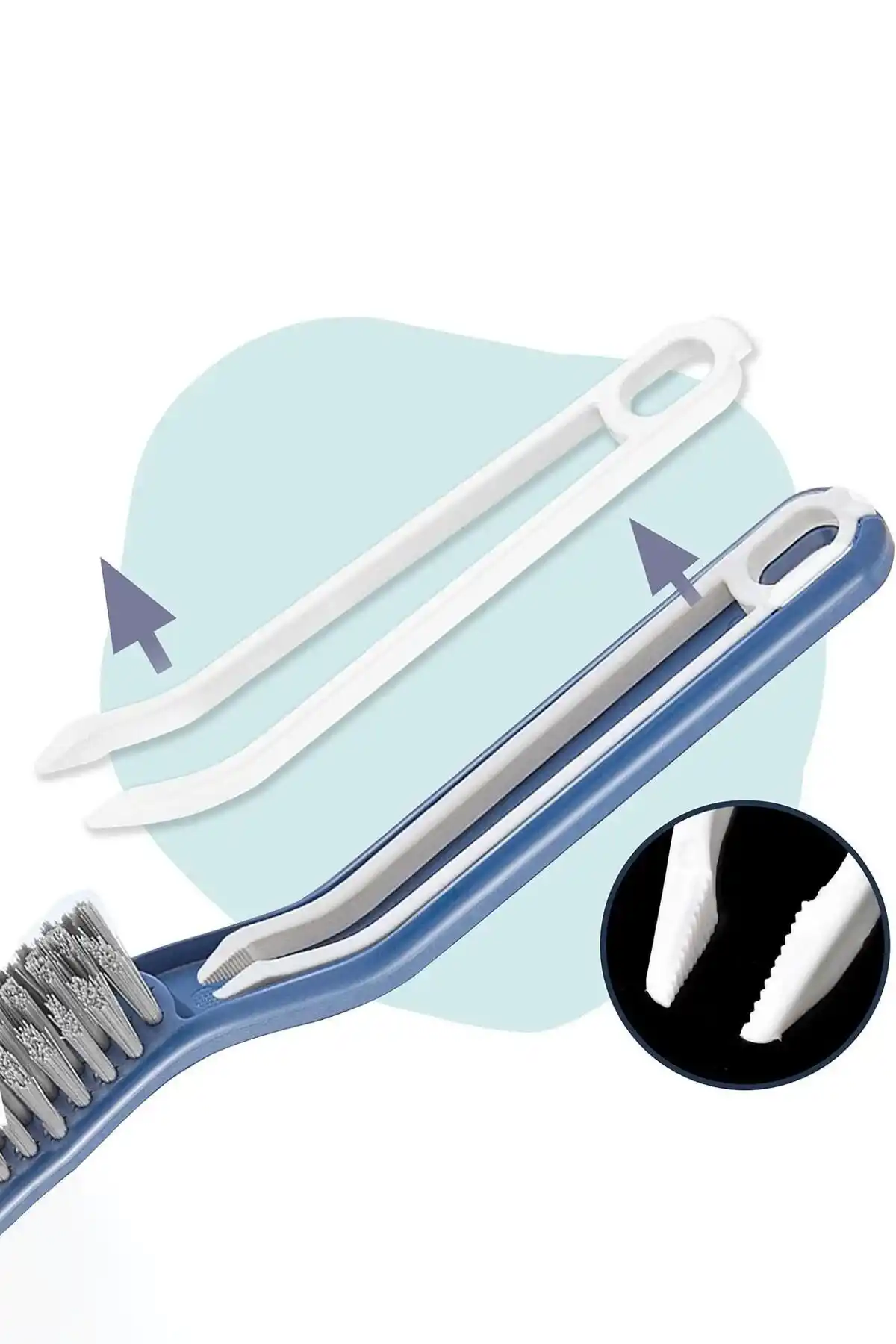 Cımbızlı Temizlik Fırçası Banyo Mutfak Duvar Arası Klozet Fayans Derz Temizlik Fırçası Paspas Seti