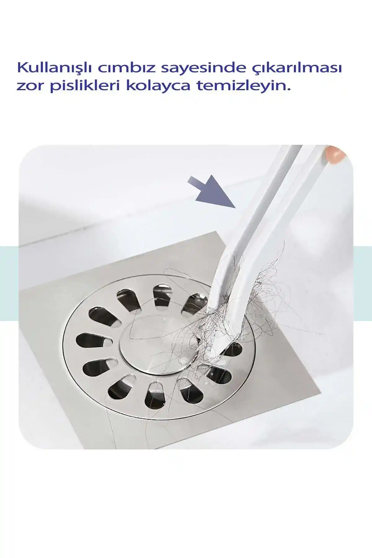 Cımbızlı Temizlik Fırçası Banyo Mutfak Duvar Arası Klozet Fayans Derz Temizlik Fırçası Paspas Seti