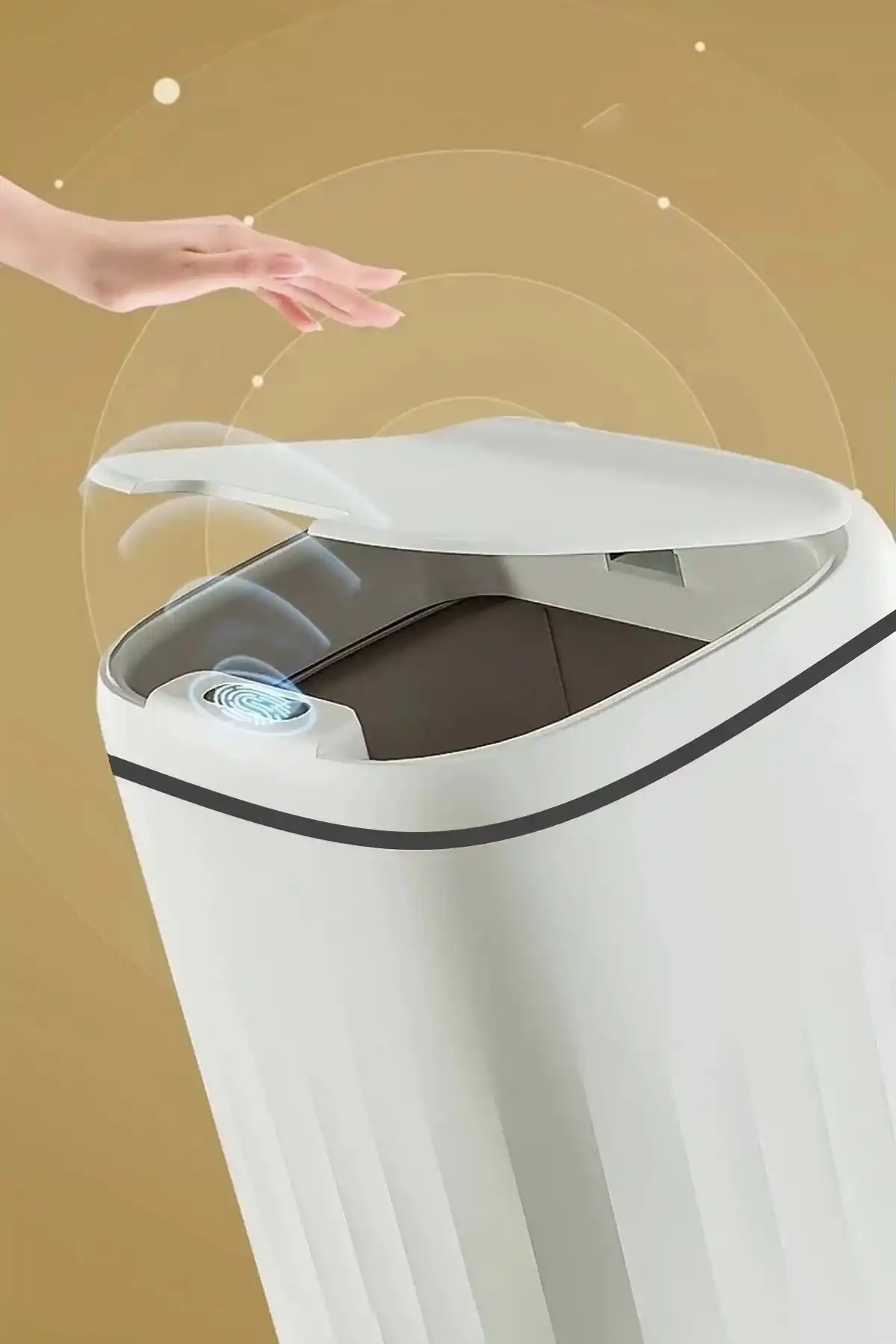 Sensörlü Çöp Kovası Mutfak Banyo Ofis 20 lt Akıllı Teknolojik Antibakteriyel Koku Geçirmez
