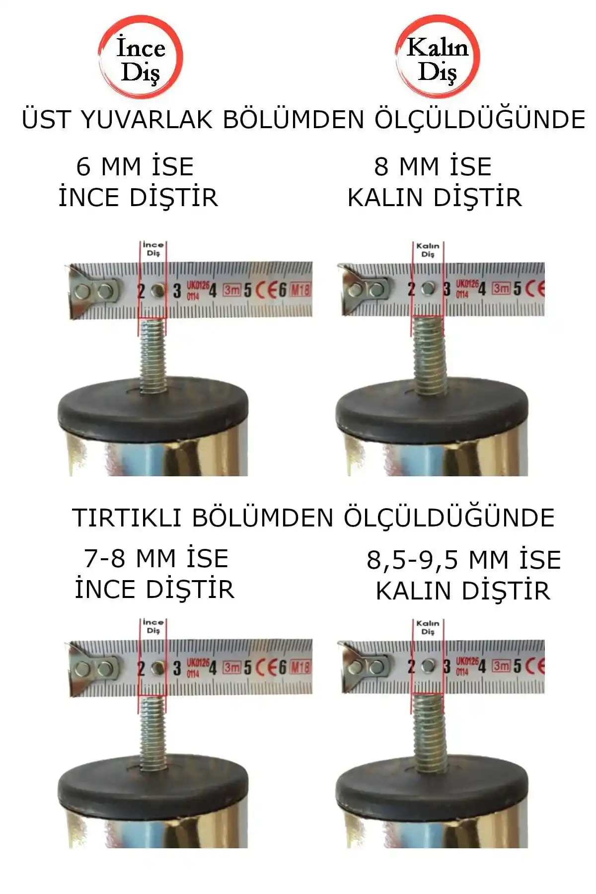 Baza Ayağı Koltuk Ayağı Kanepe Ayağı Civatalı 15 Cm 3/8 Kalın Diş (2 Adet)