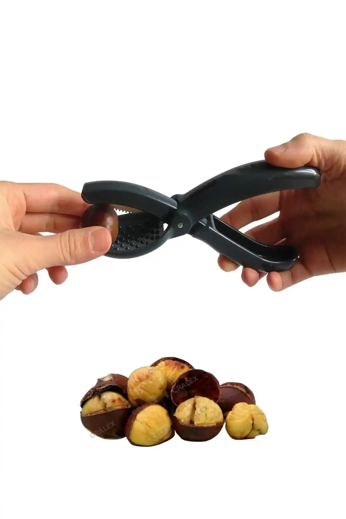 Metal Bıçaklı Kestane Çizeceği Sert Plastik Gövdeli Pratik Kestane Çizme Aparatı