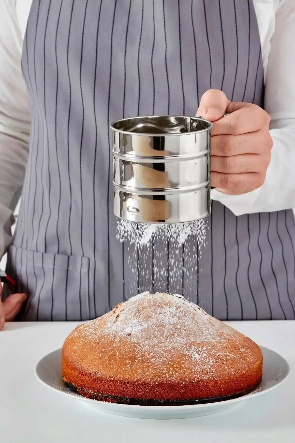 Paslanmaz Çelik Un Eleği Pratik Basmalı Kakao Pudra Eleği Çok Amaçlı Elek 250 Gr.