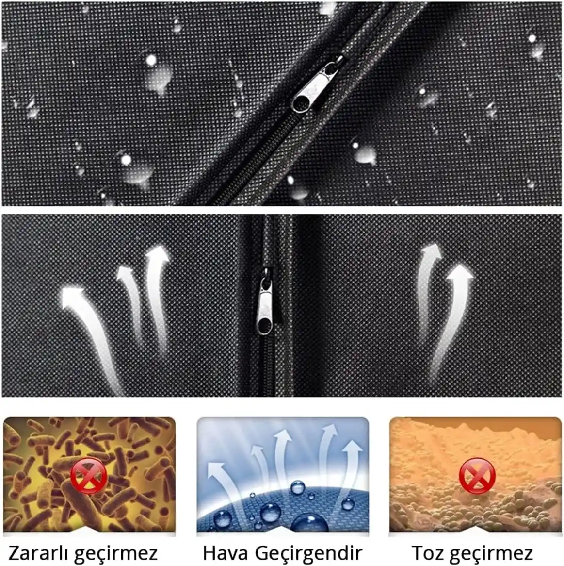Takım Elbise Kılıfı Abiye Elbise Kılıfı 63 x 100 cm