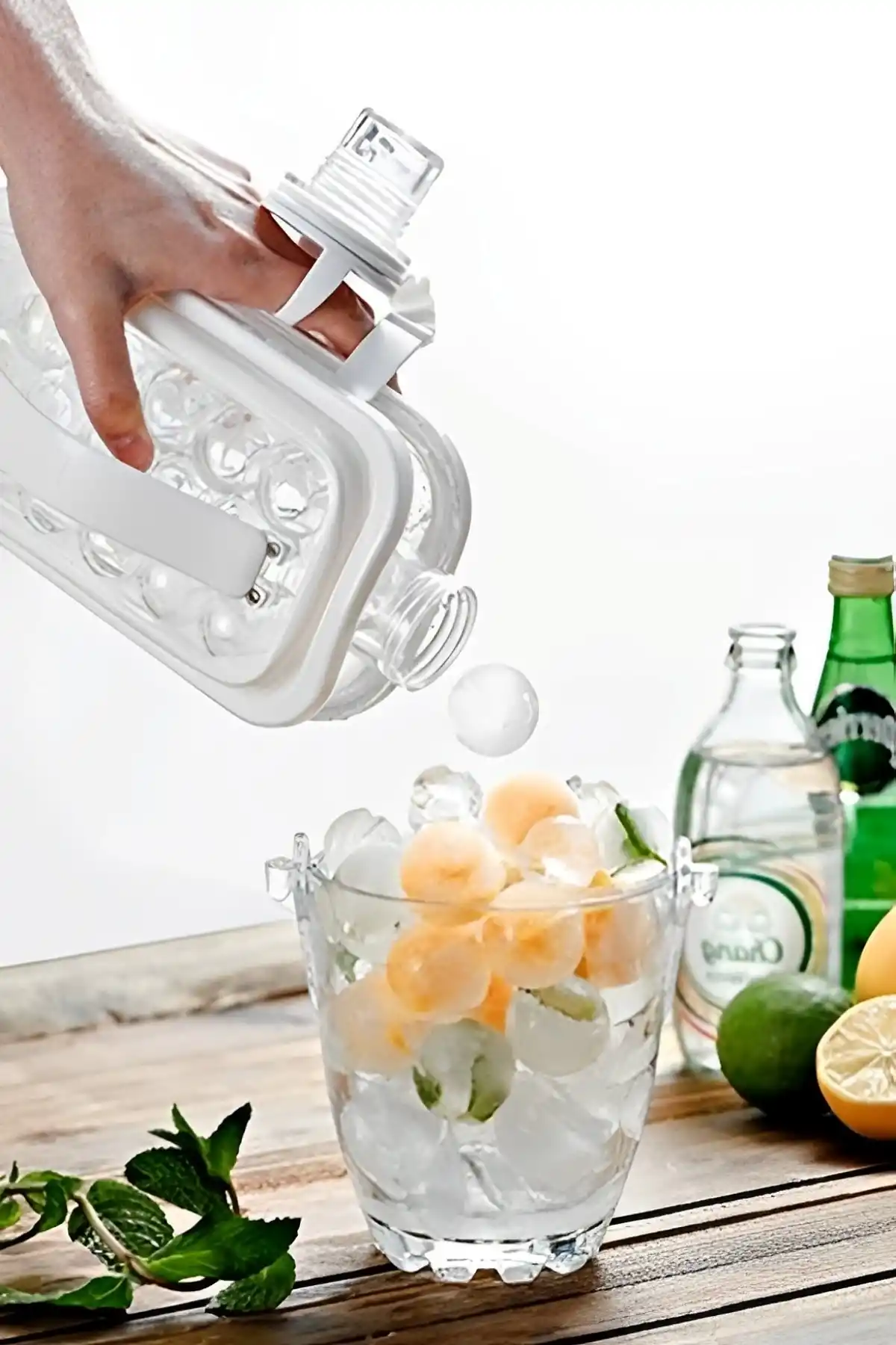 Katlanır Buz Küpü Kalıbı Matara İçecek Şişesi Taşınabilir Suluk Kalıbı Maker Su Şişesi Buzluk