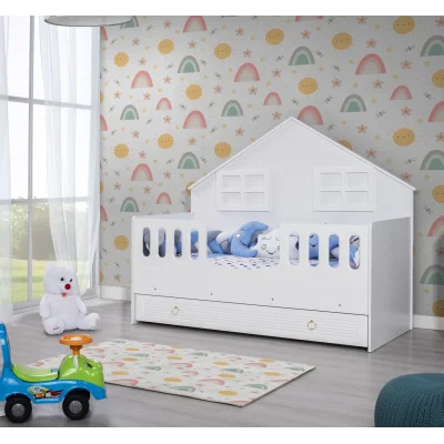 Aqua White Montessori Karyola