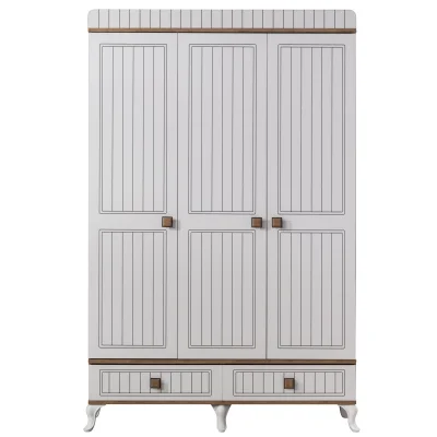 Çizgi 3 Kapılı Bebek Odası Dolap