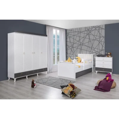 Sidelya 4 Kapılı Kapitoneli Bebek Odası Takımı