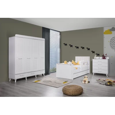 Bella 4 Kapılı Kapitoneli Bebek Odası Takımı