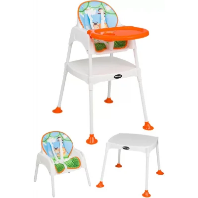 Maxi Taxi Baby Feeding 3in1 Çalışma Masalı Mama Sandalyesi Safari