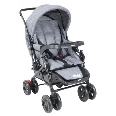 Rival rv107 Maxi Çift Yönlü Bebek Arabası Gri