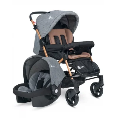4 Baby Olympus Gold Travel Sistem Bebek Arabası Gri