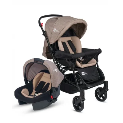 4 Baby Olympus Siyah Travel Sistem Bebek Arabası Kahve