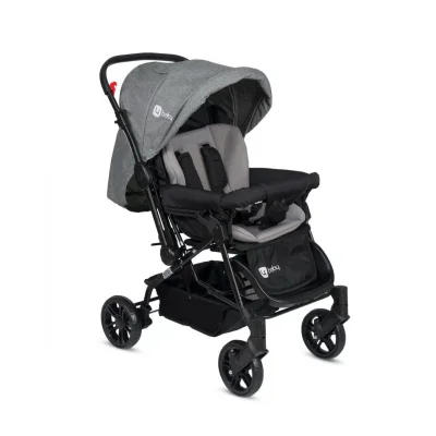 4 Baby Olympus Siyah Çift Yönlü Bebek Arabası Gri