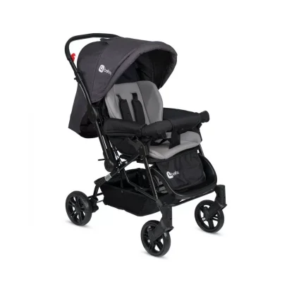 4 Baby Olympus Siyah Çift Yönlü Bebek Arabası Antrasit