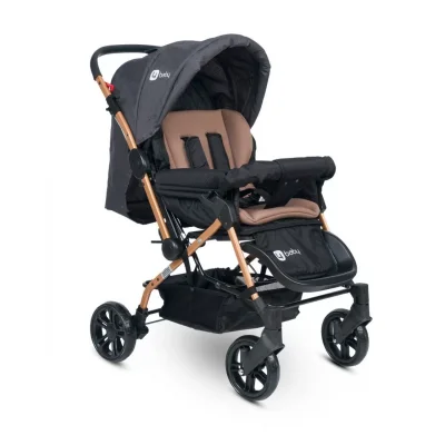4 Baby Olympus Gold Çift Yönlü Bebek Arabası Antrasit