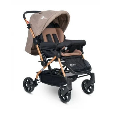 4 Baby Olympus Gold Çift Yönlü Bebek Arabası Kahve