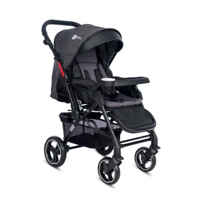 4 Baby Active Siyah Plus Çift Yönlü Bebek Arabası Antrasit