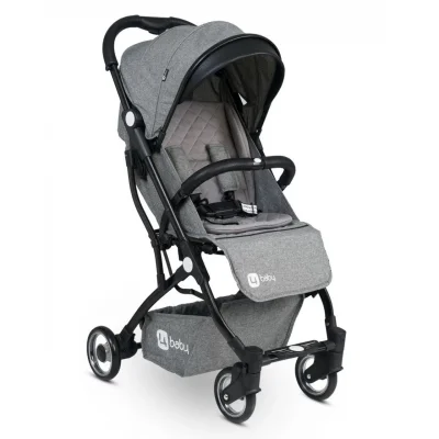 4 Baby Drone Siyah Kabin Bebek Arabası Gri