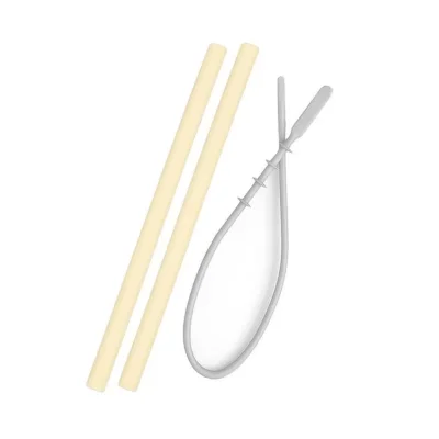 Oioi Silikon Pipet 2li Bordo Temizleme Fırçalı Sarı