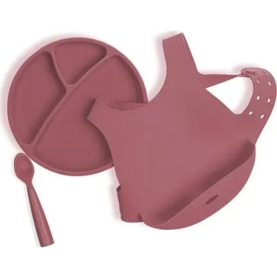 Oioi 3lü Beslenme Seti Bordo