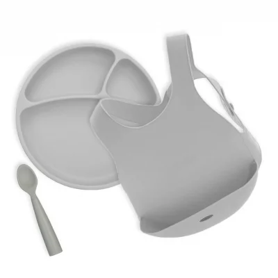 Oioi 3lü Beslenme Seti Gri