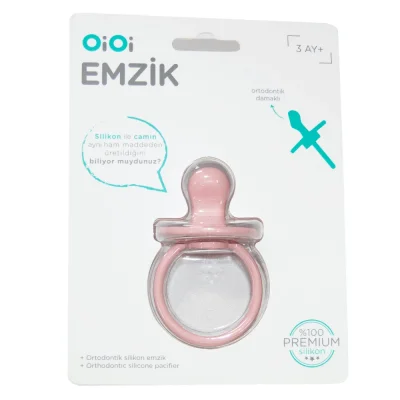 Oioi Silikon Emzik 3 Ay + Toz Pembe
