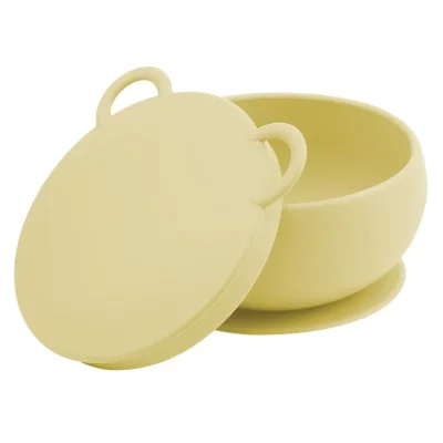 OiOi Silikon Kapaklı Kase Sarı