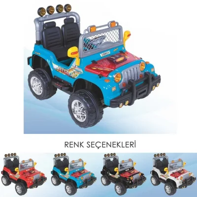 Aliş Akülü Mega Jeep Çift Kişilik 504 Kırmızı