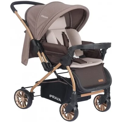 Prava P11 Gold Çift Yönlü Bebek Arabası kahverengi